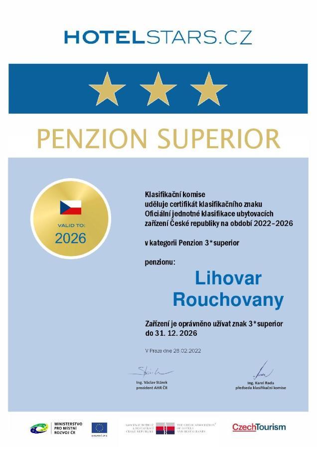 Penzion Lihovar *** Rouchovany Kültér fotó
